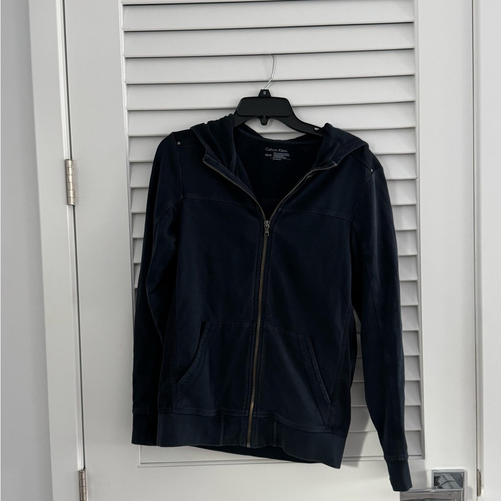 Calvin Klein Black Lightweight Jacket with Hood